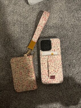 Walli floral case and wallet